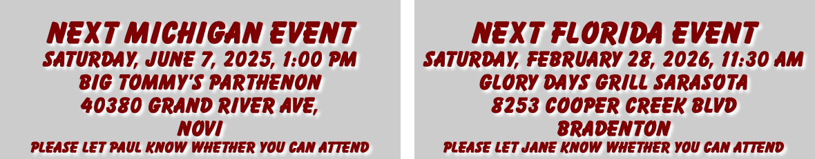 Upcoming Events